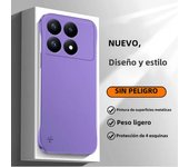 Metal Surface Painting Ultra Thin Frameless Phone Case For XIAOMI Poco X6 F6 F5 Pro F3 Cases Smooth Full Cover