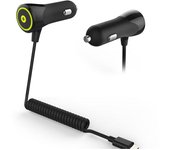 Cargador Coche Muvit Lightning MFI 1000mA Apple iPhone color negro