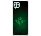 Funda original compatible con Samsung Galaxy A22 4G - Real Betis Balompié Escudo verde sobre textura