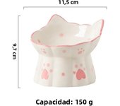 Pet Cat Ceramic Food Bowl Elevated Drinking Eating Feeders Small Puppy Dogs Snack Water Bowls Set Cats Feeding Accessories
