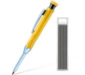 2pcs/set 2.8mm Carpenter Mechanical Pencil with Sharpener for Woodworking Construction Long Head Carpenter Pencil Stationery