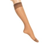 Jolie Folie-Pack-2 Calcetines de caña muy alta transparentes 2442 para Mujer
