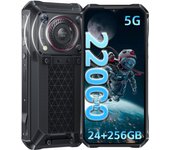 OUKITEL WP33 Pro Movil Resistente - 24GB(8+16)RAM+256GB ROM, Batería 22000mAh Android 13 Smartphone, 6.6" Pantalla Móvil Todoterreno, 64MP Sony IMX Cámara, 5G SIM Teléfono Irrompible OTG/GPS/NFC/IP68/69K