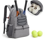 Nueva mochila de tenis para hombres y mujeres, bolsa grande para pickleball con capacidad para 4 raquetas y compartimento para zapatos.