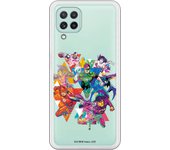 Funda original compatible con Samsung Galaxy A22 4G - JL Multipersonaje Colores Claros