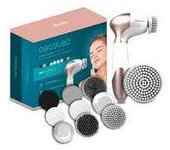 Cecotec 3371 Bamba FaceCare TotalClean Cepillo facial con 9 cabezales para cara cuerpo y pies con giro de 360º un diseño ergonómico y con bolsa de viaje.
