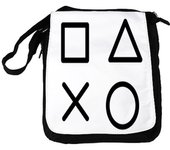 MERCHANDMANIA BANDOLERA REPORTERO MEDIANA BOLSO simbolos videojuegos consola mando famosos bolsa mochila hombro