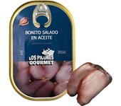 Los Picones Gourmet I Bonito Salado Ahumado en Aceite de Oliva - Lata 120 Gramos - Conservas Gourmet - Pescado Fresco