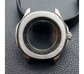 High-quality Silvery Black Case have inner ring 39.5mm watch men's case FIT NH34 NH35 NH36 movement Automtaic Watch Box