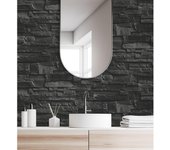 Muestra DIN A4 de Papel pintado vinílico lavable no tejido imitación efecto piedra pizarra con relieve - Verius 006900 de GAULAN
