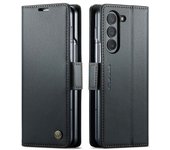 For Samsung Galaxy Z Fold 6 Case Magnetic PU Leather Phone Case for Samsung Z Fold 6 5 5G Wallet with Card Holder Phone Cover