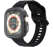 Silicone Sport Strap+Case for Apple Watch 9 8 7 6 SE 5 Ultra 2 Belt Bracelet Iwatch Series 49mm 45mm 41mm 44mm Protective Cover