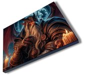 MERCHANDMANIA PANEL FOTOGRÁFICO DECORATIVO mago dragon mundo fantasia serie pelicula videojuego cuadro acabado brillante elegante pared