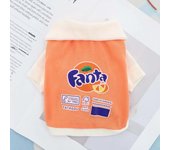 New Spring and Autumn Cat and Dog Pet Universal Cartoon Polo Shirt, Simple Clothes, Fruit Soda, Cute, Western Style, Comfortable