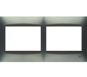 Marco 2 elementos GRIS SOMBRA con embellecedor BJC Coral 21212-GS