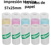 57*25MM Thermal Paper Label Sticker Self-adhesive Rolls Paper For Mini Printer Instant Print Kids Camera Photo Paper