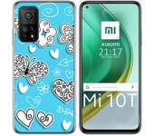 Tumundosmartphone Funda Gel Tpu para Xiaomi Mi 10T / 10T Pro diseño Mariposas Dibujos