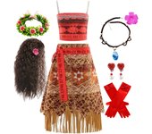 Summer Vaiana Fantasy Children New Movies Girls Carnival Dress Clothing Set Kids Princess Party Dress Christmas Moana 2 Costume