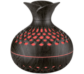 Wood Grain Flower Humidifier New Vintage Elegant Creative USB Mini Silent Home Office Desktop Colorful Wisp Empty Aroma Diffuser