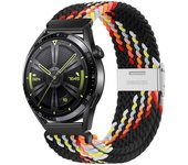 22mm 20mm Nylon Strap For Samsung Galaxy Watch 6 5 4/Gear S3 Magnetic Buckle Metal Adjustment Band For Huawei IWatch 4 GT2/3 Pro