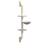 Rascador para Gatos with postes de isal gris obscura 149 cm