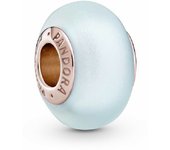 Charm Pandora Rose Cristal Murano Azul Mate