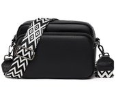 Bolso bandolera para Mujer, bolsos de Cámara de cuerpo Cruzado de cuero Genuino para Mujer Bolso con Correa Ancha ajustable, Bolso de Hombre para Damas Niños Viajes