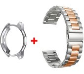 TPU Case Band For Samsung Watch 7 40/44mm Stainless Steel Business Bracelet Strap For Galaxy Watch 4 5 6 40/44mm Metal Correa