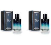 2 UNIDADES Wild Eau de Toilette para hombre 100ml Montage Brands Fragancia inspirada en otros perfumes Pour Homme Colonia