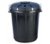 JARDIN202 - Barreño de plastico 50 litros negro