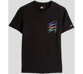CAMISETA TOMMY JEANS REGULAR TWISTED SIGNATURE TEE  BLACK
