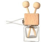 Auto Aromatherapy Fragrance Pendent Bottle Perfume Diffuser Automotive Decoration Car Hanging Glass Bottle Empty Perfum