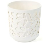 Lamela Maceta DUET 300 Mcrema y Crema - Diseño Espectacular - Alta Calidad
