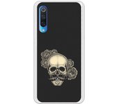 Funda compatible con Xiaomi Mi 9 - tatoo calavera dotwork