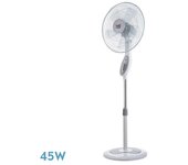 Ventilador de Pie FLOXO Blanco/Gris 3 VEL. 45W