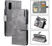 Leather Nine Cards Wallet Case For Samsung Galaxy S24 Ultra S23 FE S22 S20 S21 Plus S10 S9 S8 Plus Note 20  Phone Cover