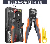 Ferrule Crimping Tool Kit, AWG 23-7 Self-Adjusting Crimping Pliers+Stripper | WOZOBUY Brand Electric Tools Set
