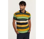 LOIS JEANS - Polo pique de manga corta a rayas