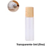 1/2/3/5/10ML Cosmetic Container Roll On Glass Bottles For Essential Oil Empty Perfume Bottle Refillable Container With Wood Lid