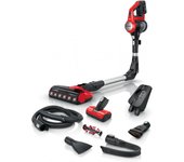 Bosch BCS711PET aspiradora de pie y escoba eléctrica Batería Secar Sin bolsa 0,3 L Negro, Rojo 3 Ah