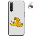 Tumundosmartphone Funda Gel Tpu para Oppo Find X2 Lite diseño Leones Dibujos