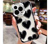 Love Heart Phone Case For iPhone 11 Covers iPhone 12 13 14 15 Pro Max XR X Xs 7 8 Plus SE 2020 13 Mini 13promax Silicon Fundas