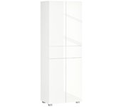 Alacena De Cocina De Mdf Melamina De Madera Homcom 60x35x170cm-blanco