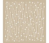 TODO-STENCIL Plantilla MYA Home Decor Estampado 004 Medida 50x50cm Diseño 48x48cm, Stencil lavable, reutilizable, maleable y muy resiste, Ideal para decorar paredes, muebles, cojines, cortinas, etc