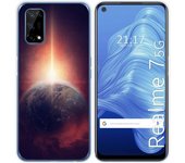 Tumundosmartphone Funda Gel Tpu para Realme 7 5G diseño Tierra Dibujos