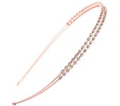 1pcs Daily All-In-One Rhinestone Headband Shiny Simple Double Decorative Headwear