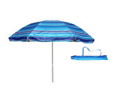 [OFERTA SOMBRILLA ] Sombrilla playa antiviento 220 cm o 300 cm, Max Air, marinera, octogonal, protección UV50 y revestimiento plateado, 8 varillas fibra de vidrio, mástil inclinable Ø28/32 mm, incluye funda con asa, con ventilación superior