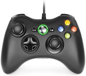 Mando Xbox 360, Mando de juegos con cable USB para PC, Joystick Gamepad para Xbox 360, Mando con diseño ergonómico mejorado