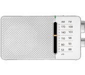 SANGEAN SR-36 BLANCO RADIO FM/AM ALTAVOZ INTEGRADO ANTENA TELESCÓPICA SALIDA AURICULARES