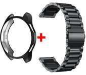 TPU Case Band For Samsung Watch 7 40/44mm Stainless Steel Business Bracelet Strap For Galaxy Watch 4 5 6 40/44mm Metal Correa